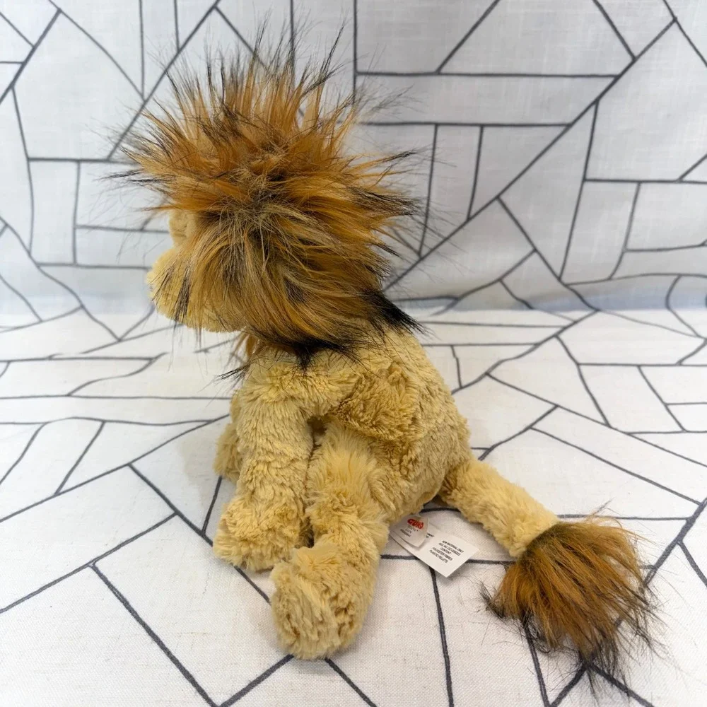 Gund Cozys Lion 8in Tan Plush Stuffed Animal Faux Fur Mane 6049944